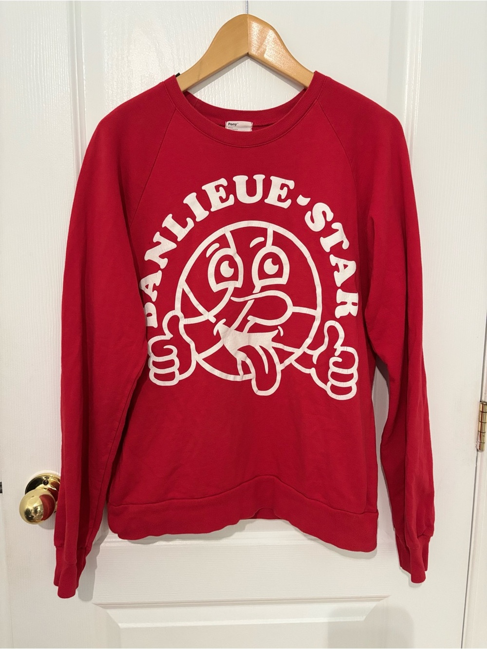 Pony Montreal Banlieue-Star Red Graphic Sweatshirt – M